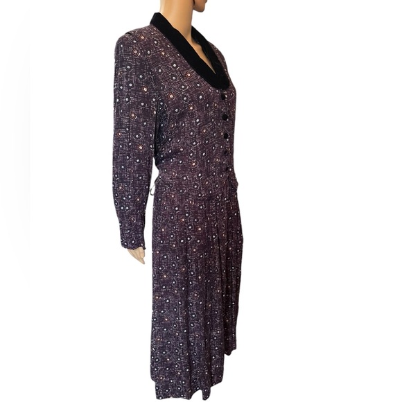 Expressions by Kim Rogers Vintage 80s Witchy Goth Dark Cottagecore Vest Dress - Picture 3 of 6